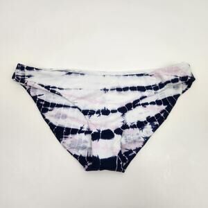 L*Space Sandy Bikini Bottom in Liberty Tie Dye Blue Size XS